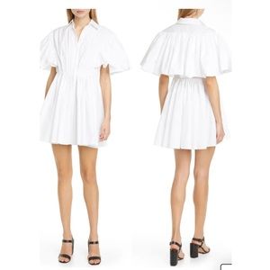 Valentino White Puff Sleeve Dress new with tags